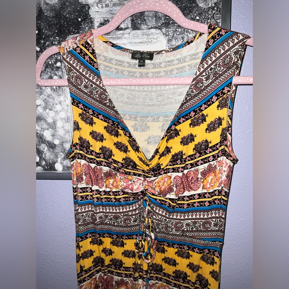 LILY ROSE PRELOVED CUTE LITTLE Stretchy PULL OVER DRESS - Picture 2 of 2
